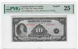 1935 Ji_s BC-7A$10 Osb/Tow SN A761050APMG VF-25 p