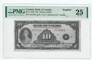 1935 Ji_s BC-7A$10 Osb/Tow SN A114814APMG VF-25 p