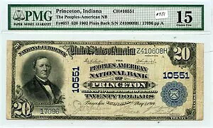 $20 1902 $20 �� FR#657 (#931) Peoples-American NB�A�v�����X�g���A�C���f�B�A�i�B CH#10551�B PMG
