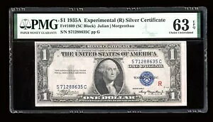 DBR 1935-A $1 Vo[ GNXy^ (R) Fr. 1609 PMG 63 EPQ VA S71288635C