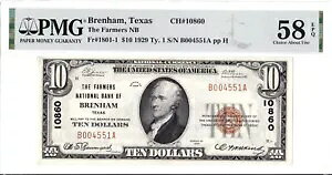 $10 1929 T1 National BRENHAM eLTXB ?????? u[x ACXN[̖{! ????
