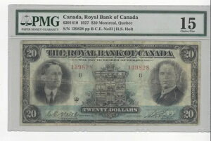 1927 N C oN Iu Ji_ 20 h Nei/Hol Cat#14-10 SN# 139828 PCGS F-15