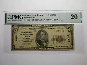 $5 1929 f j[W[W[ NJ ʉݎ  Ch #11545 PMG VF20