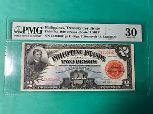 �t�B���s�� 1929 2 �y�\�����ؖ��� C420465C P-74a PMG VF 30 ��