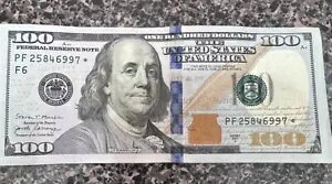 非常に珍しい 100 ドル紙幣スター紙幣 2017a 実行サイズ 320K 印刷のみ