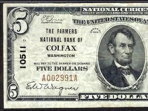 ???? WA 1929 $5 ??VgBRt@bNX?? PMG VF 25