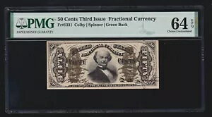 US 50c [ʉݎ O[ obN FR 1331 PMG 64 EPQ V Ch CU (003)