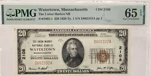 1929N $20 }T`[ZbcBEH[^[^E PMG 65 WF ʃ`[^[ # 2108 EPQ