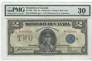 1923 h~jI Iu Ji_ DC-26hA$2 McC/Sau SN R-825981 Blu Sl Gr 2APMG VF-30