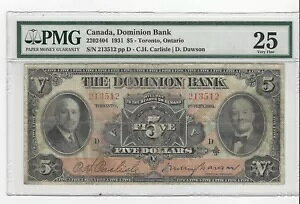 1931 h~jIs 2202404 $5  ;PMG*VF-25*SN# 213512 Lg 