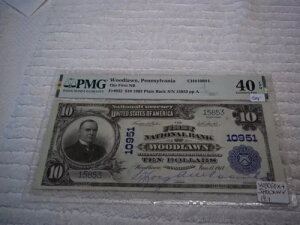 1902N $10 Ebh[ yVxjA PA ʉ PLAIN obN #10951 PMG 40 #