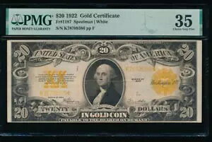 AC Fr 1187 1922 $20 S[hؖ PMG 35