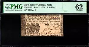 j[W[W[An Fr#NJ-92 1756 N 6  22  1s PMG 62 *ё*