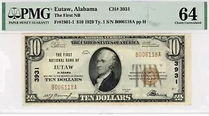 1929-EutawAAL-CH# 3931-Type 1 $10-PMG 64-??łL??