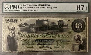 1858-60 $10 XSsX^E j[W[W[Bp~ (PMG67EPQ) POP-3