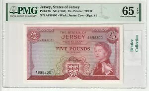 W[W 5 |h P 9a PMG 65EPQ S/N:A898800 ND 1963 A