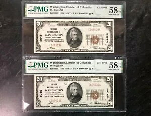 2 1929 US $20 RrAVgnA PMG 58 EPQ