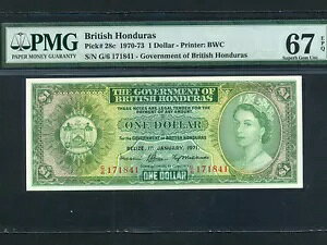 �p���z���W�����X(�x���[�Y):P-28c,1$,1971 * QEII * PMG S. Gem UNC 67 EPQ *