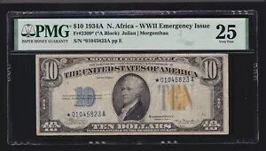 US 1934A $10 �k�A�t���J�ً} LFP #86 �X�^�[�m�[�g FR 2309* PMG 25 VF (823*)