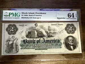1860 �N��̔��ɒ����� $2 �o���N �I�u �A�����J �v���r�f���X�A���[�h�A�C�����h�B PMG 64 EPQ