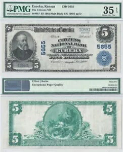 1902 $5 JUX PMG Ch VF-35 EPQ GEJ `[^[ 5655