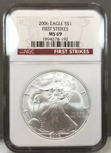 2006 $1 AJ Vo[ C[O NGC MS69 ~ 1IX ~ FIRST STRIKE