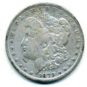 1879 P VF ���[�K�� �h�� �f�G�Ȕ��ɏ㎿�ȕč� 90% �V���o�[ �I���W�i�� ���A�� �R�C�� #310