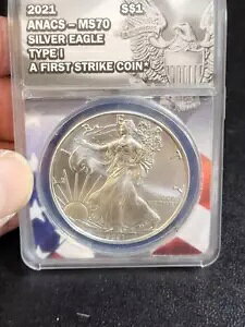 2021 Vo[ C[O ANACS MS70 TYPE I t@[Xg XgCN RC