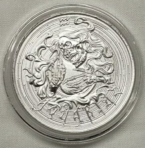 1オンス アクエリアス ゾンビ ゾディアック サイン シルバー ラウンド コイン #8 ゾンビ ゾディアック シリーズ
