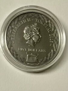 2015 Tokelau $5 Lady Lovibond Ghost Ship ? A .925 t@C Vo[ ? 󏭉l