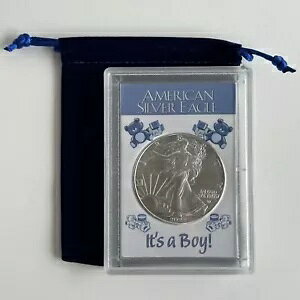 �x�r�[�M�t�g It's A Boy - 2024 1�I���X $1 �A�����J�� �V���o�[ �C�[�O�� in HE Harris Frosty Cas