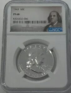 1963 NGC PF68 v[t x tN 50c 90% Vo[ zCg RC |[g[g