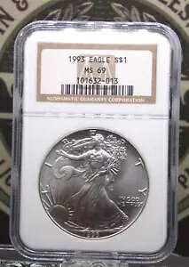 1993 AJ Vo[ C[O $1 NGC MS69 #013 East Coast Coin & Collectables, Inc.