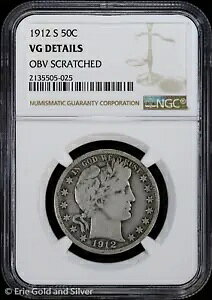 1912-S 50C Barber �n�[�t�_���[ NGC VG �ڍ�
