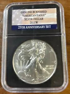 2011 W SILVER EAGLE 25TH ANNIVERSARY - ����������I���UNC!