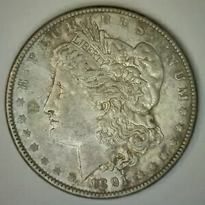 1891 XF ���[�K�� �V���o�[ 1 �h���ɍ� $1 �č��^�C�v �R�C��