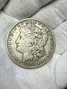 1891-O $1 ���[�K�� �V���o�[ �h�� ? VF ���ɏ㎿+ ? �󏭂ȓ��t�R�C�� B101