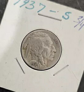 1937 S ファイブ 5 セント バッファロー ニッケル USA アメリカ合衆国 サンフランシスコ