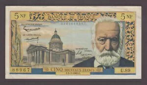 �t�����X P.141-8967 5 NF 5.7.1962 U.89 VF WE COMBINE 2404