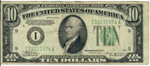 1934B 10$ AM - O[ V[ - WAJ/FMV I33231874A - #13636