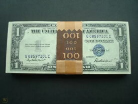 ? $1 シルバー証明書 未流通ロット ? 1935 UNC パック CU から連続 ?