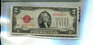 1928 D $2 ���b�h�V�[������ XF 2207Q