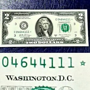 2017A $2 ���A ���[���� *�X�^�[�m�[�g *? �t�@���V�[ �V���A���ԍ� C 04644111*