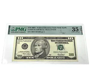 2001 N 10 hAMsj[[N 'PMG 35 Choice Very Fine(#14)