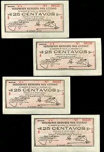 ` P-S551e 25 Z^{X 1913 "Genr'l Francisco Villa" Nice Unc Diff #'s