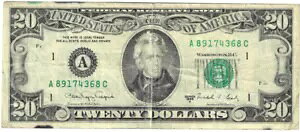 1988A 20$ FRN - SP - CVV/NFB A89174368C - #17222