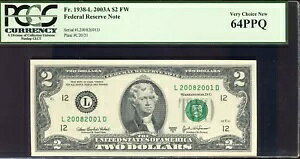 2003-A $2 VJS FRN | PCGS64PPQ | FR-1938-G |XyV 2008 SN |