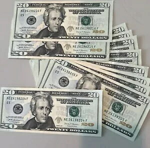 (1) V CrispUncirculated  20 h 2017 NA\ Nice Notes