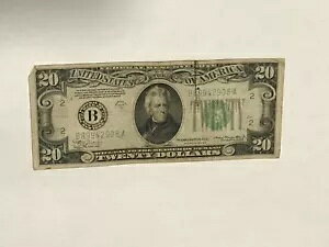 1934A 20 ドル連邦準備銀行紙幣 20 枚 - ニューヨーク B89942908A