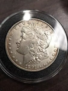 1891 P ���[�K�� �V���o�[ �_���[ 90% US $1 �R�C�� XF �ڍ� �g�[�� ���� �j�b�N Q92